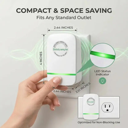 2PCS/4PCS Plug-In Power Box, Smart Plug Device, 2026 Updated Design, Plug&Play, for Home/Office/Restaurants/Factory