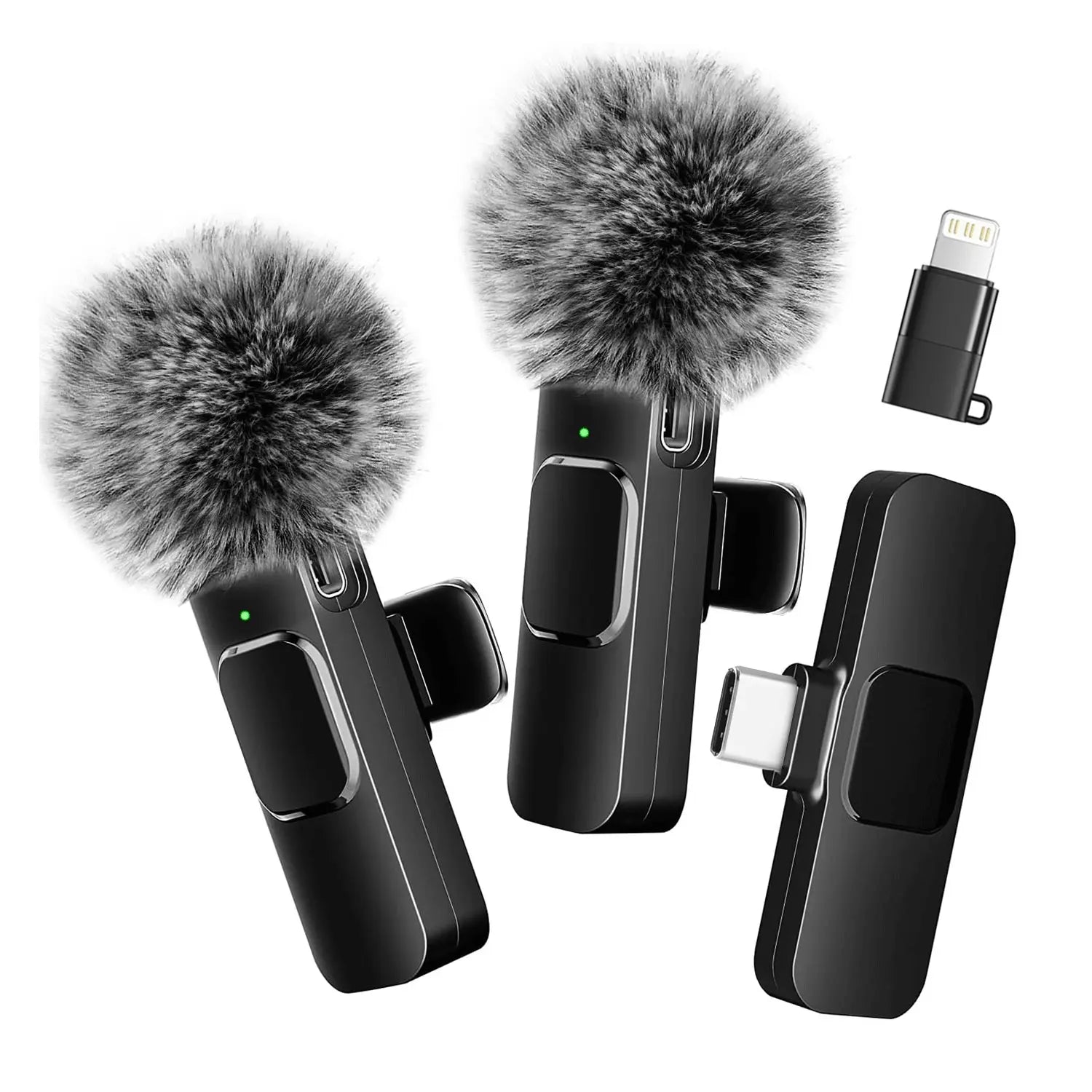 Hitozon Wireless Lavalier Microphone for iPhone 15/16/17, iPad, and Android - Portable USB-C Microphone with Noise Reduction for Video Recording, Vlogging, TikTok, and YouTube
