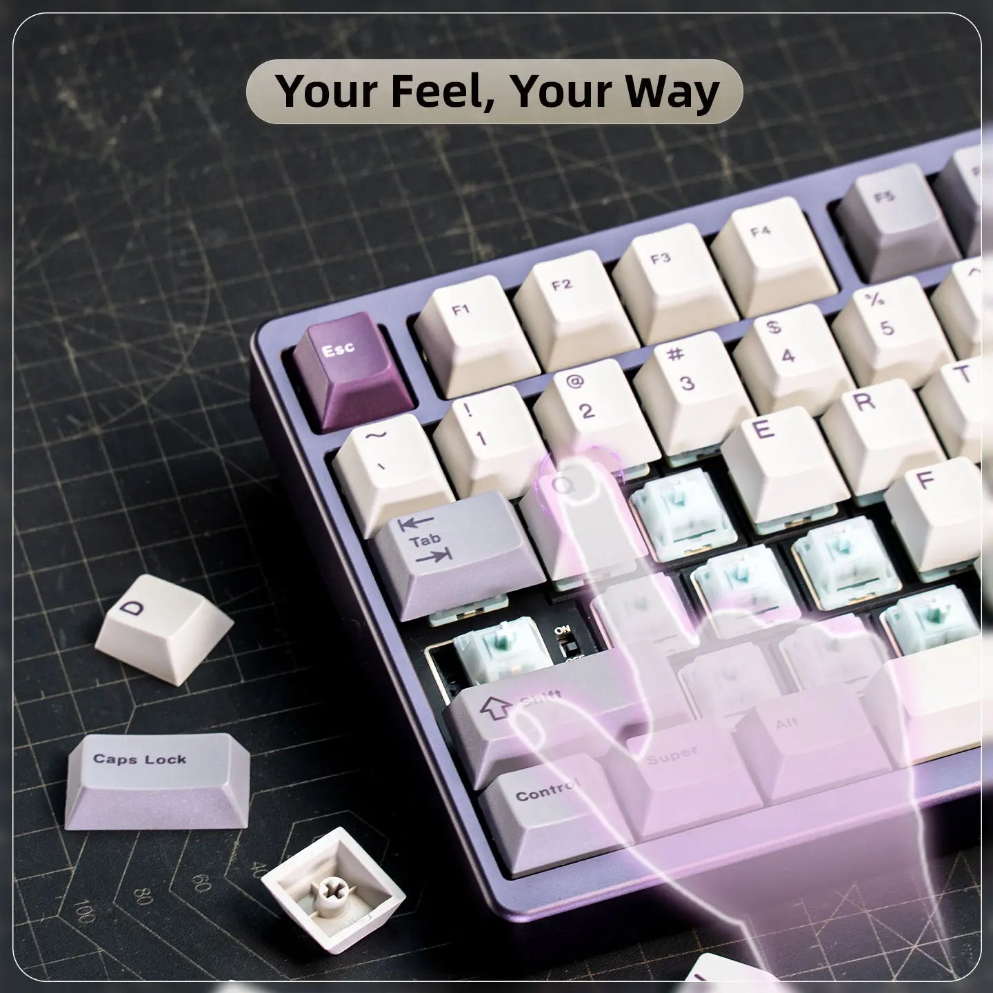 Ticktype Evoworks Evo80 Premium Aluminum TKL Hotswap Wireless Keyboard for Office Use